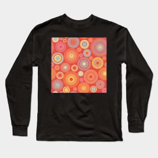 colorful circles | red and yellow Long Sleeve T-Shirt